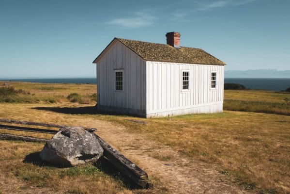 small house near the water